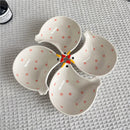 Axyaa Chicken Shaped Ceramic Seasoning Plates - Set of 4