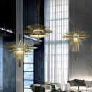 Axyaa Hollow Flying Saucer Chandelier for Modern Restaurant, Designer, Creative, Simple, and Elegant.