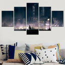 Axyaa Anime Landscape Canvas Wall Art Poster Modular Picture Print Living Room Decor