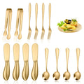 Axyaa 14-Piece Stainless Steel Kitchen Utensils Set and Tableware