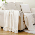Axyaa Knitted Sofa Blanket Soft Thick Plaid Throw Home Decor
