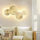 Lotus Leaf Wall Lamp Sconce for Bathroom LED Lights by Axyaa - Modern Industrial Bedroom Indoor Fixture