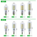 Axyaa LED Corn Bulb E27 E14 SMD 5730 24-72LEDs Chandelier Home Spotlight