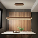 Axyaa Acrylic Oval LED Pendant Light for Home Decor Fixture
