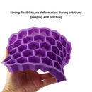Axyaa Silicone Honeycomb Ice Mold with Cover for Easy Release