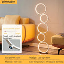 Axyaa Elegant Five Ring LED Floor Lamp for Home Décor and Lighting