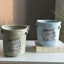 Axyaa Turtle Back Leaf Planter Pot with Burlap Handle: Stylish Home Decor & Storage Solution