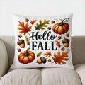 Axyaa Halloween Bats & Pumpkins Pattern Cushion Cover for Sofa, Bedroom, Car