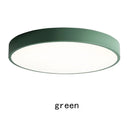 Axyaa Solid Wood Round LED Ceiling Lamp for Bedroom and Living Room