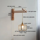 Axyaa Wabi Sabi LED Wall Light Mirror Bathroom Lamp Glass Wood Modern Nordic
