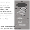 Axyaa Modern LED Pendant Lights Minimalism Dimmable Ceiling Chandelier Lighting