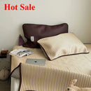Axyaa Striped Mat Set - 120x200 & 1.5m 1.8m - New Milk Silk Ice Silk - 2025 Hot Summer
