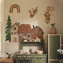 Axyaa Animal Vinyl Wall Stickers Nordic Style Decals for Nursery Bedroom Home Art