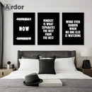 Inspirational Canvas Painting Wall Art with Motivational Quote Print by Axyaa