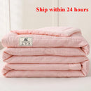 Axyaa Summer Quilt Solid Color Lightweight Single Bedding
