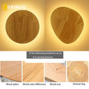Axyaa Wooden LED Wall Lamp in Oak Finish for Bedroom Nursery Living Room