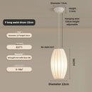 Axyaa Silk Fabric E27 LED Pendant Light Chandelier - Zen Nordic Vibe
