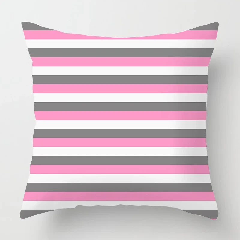 Axyaa Nordic Pink Sweet Home Sofa Cushion Cover, Cozy Living Room Decor