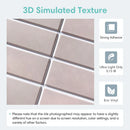 3D Pink Tile Stickers by Axyaa | Self-adhesive for Kitchen & Bathroom | Water Mold Resistant