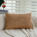 Red Gold Sequin Cushion Cover 45x45 - Axyaa High Quality Luxury Home Decoration