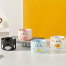 Axyaa Cartoon Cat Ceramic Stacked Cups - 300ML Creative Home Decoration