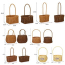 Axyaa Imitation Rattan Storage Baskets: Multi-Purpose Organizer for Home, Kitchen, and Picnic
