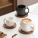 Axyaa 300ML Ceramic Coffee Mug Set with Plate - High-end Breakfast Cup Decoration