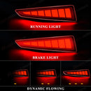 Axyaa Rear Bumper Reflector Lights with Dynamic Turn Signal for Lexus RX350 RX450h
