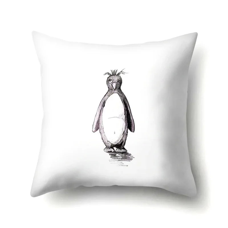 Axyaa Charms Bird Animal Pillowcase for Home Decoration