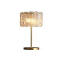 Axyaa Brass Glass Table Lamp for Elegant Home Decor and Lighting