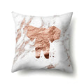 Axyaa Elephant Pattern Polyester Cushion Cover 45x45cm Home Decor Square Pillowcase