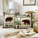 Wildlife Bears & Deer Pillow Covers by Axyaa - Sofa, Bedroom, Car Cushion Cover