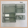 Axyaa Transparent Drawer Storage Box: Kitchen Tableware Cosmetics Organizer
