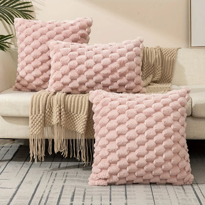 Knit Decorative Pillow Covers for Modern Living Room Sofa - Axyaa