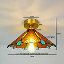 Axyaa Glass Copper LED Ceiling Lights: Modern Nordic Ceiling Lamp for Home Lighting