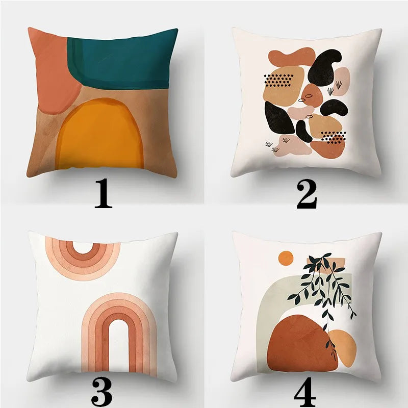 Axyaa Abstract Art Pillowcase: Parent-child Gift, Home Decor Square Cushion Cover