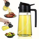 Axyaa Glass Spray Oil Sprayer Bottle for Cooking BBQ Kitchen Tools
