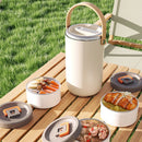 Axyaa Stainless Steel Thermal Bentos Lunch Box - Vacuum Insulated for Outdoor & Office
