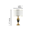 Axyaa Ceramic LED Desk Lamp for Home Office and Hotel Decor