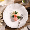 Axyaa Ceramic Relief Dessert Plate Fruit Bowl Kitchen Utensils