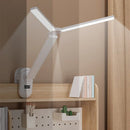 Axyaa Double-headed Clip Table Lamp: Touch Control Dimmable Light for Reading, Bedroom, Study
