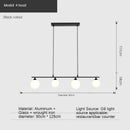 Axyaa Glass LED Chandelier: Stylish Long Pendant Light for Kitchen, Dining Room, and Island