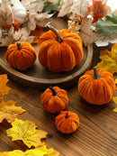 Axyaa Velvet Pumpkin Decoration Set for Fall Home Decor & Gifts
