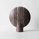 Axyaa Stone Table Lamp Living Room Brown Resin Lighting Bedroom Beside Minimalist