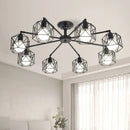 Axya Vintage Cage Ceiling Light Chandelier for Kitchen Bedroom Living Room