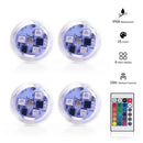Axyaa RGB Underwater Submersible Lights - 3 LEDs, CR2032 Battery, Aquarium, Garden, Swimming Pool