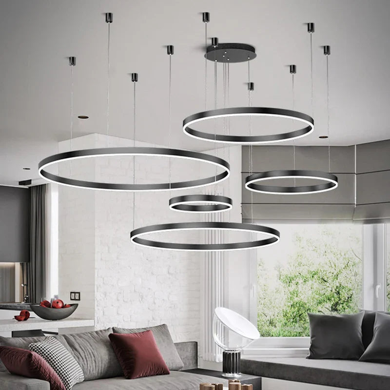 Axyaa Nordic Stair Chandelier Ceiling Light Pendant Lights for Living Room and Dining Room