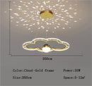 Axyaa LED Starry Chandelier for Children's Room Pendant Lamp Nursery Bedroom Lighting