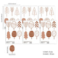 Axyaa Woodland Trees Wall Stickers for Children's Room, Nursery Decals