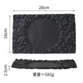 Axyaa Volcanic Ceramic Flat Plate Set - Nordic Style Tableware for Home & Restaurant